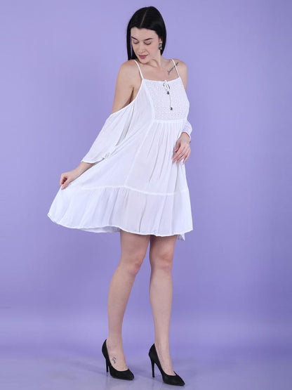 A-Line Cotton Mini Dress