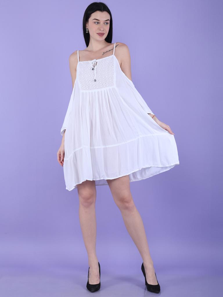 A-Line Cotton Mini Dress