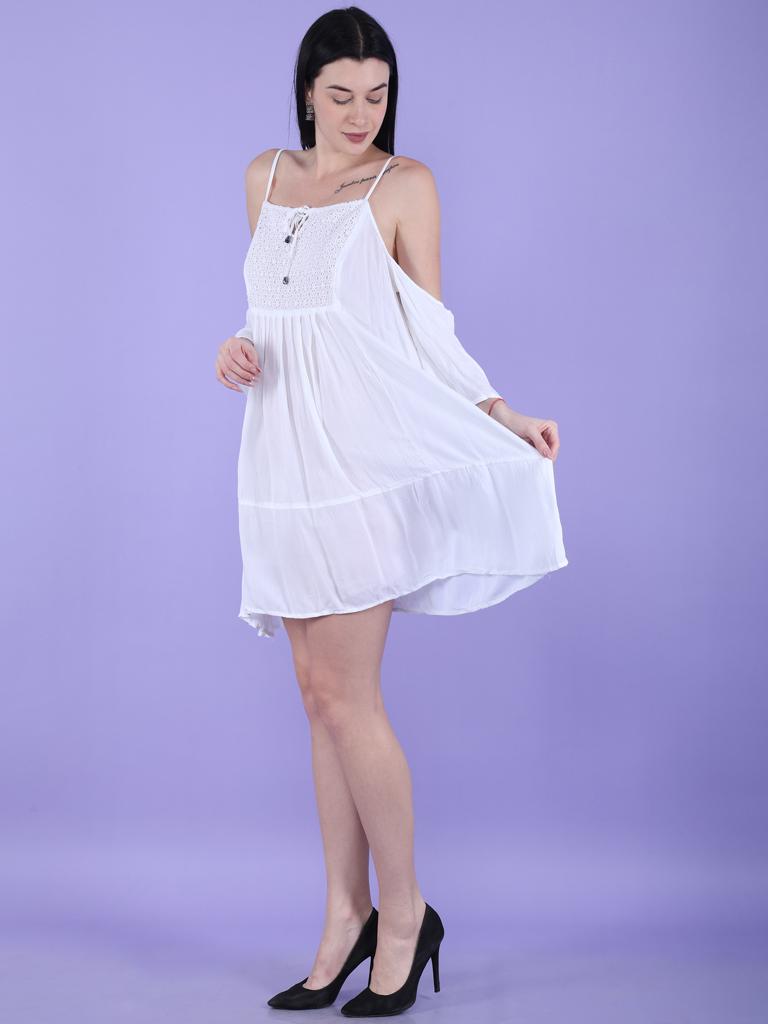 A-Line Cotton Mini Dress