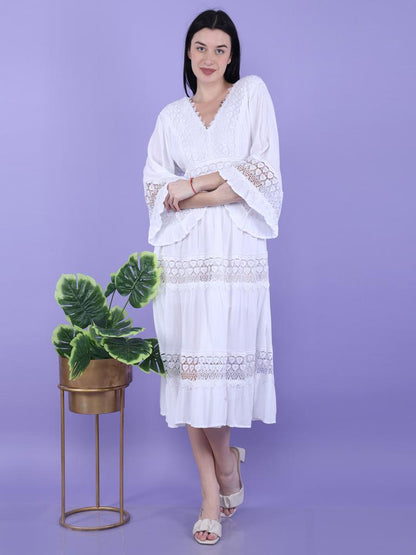 Cotton Midi Dress